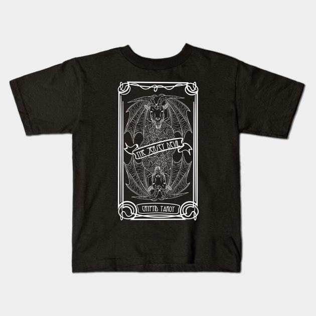 Cryptid Tarot Series: The Jersey Devil Kids T-Shirt by Desdymona